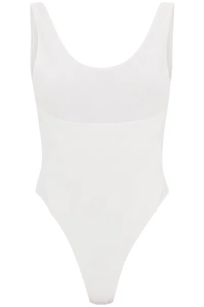 Alaïa Layered-effect Sleeveless Bodysuit In White