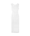 Alaïa Layered Extra-long Dress In White