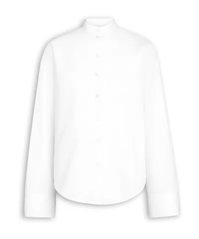 Alaïa Layered Poplin Shirt In White