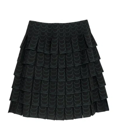 Alaïa Layered Skirt In Black