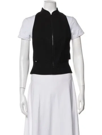 Pre-owned Alaïa Layered Wool Vest In Black