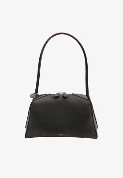Alaïa Le Bouledogue Bowling Bag In Brown