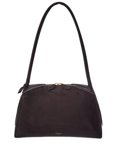 Alaïa Le Bouledogue Leather Shoulder Bag In Black