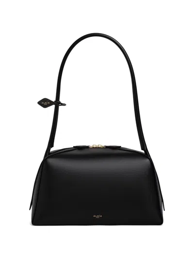 Alaïa Le Bouledogue Medium Leather Shoulder Bag In Black