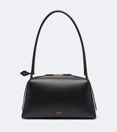 Alaïa Le Bouledogue Medium Leather Tote Bag In Black