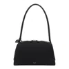 Alaïa Le Bouledogue Bowling Shoulder Bag In Nubuck Leather In Black