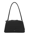 Alaïa Le Bouledogue Bowling Shoulder Bag In Nubuck Leather In Black