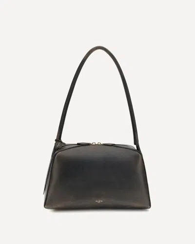 Alaïa Le Bouledogue Shoulder Bag In Aged Leather In Brown