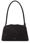 Alaïa Le Bouledogue Bowling Shoulder Bag In Nubuck Leather In Black