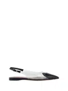 Alaïa Le Cœur Slingback Flats In Noir