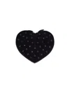 Alaïa Alaia Le Coeur Black Suede Bag With Crystals Women In Black