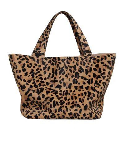 Alaïa Le Cabas Bag In Leopard Haircalf In Brown