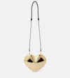 Alaïa Le Caur Metal Shoulder Bag In Gold