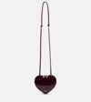 Alaïa Le Caur Patent Leather Shoulder Bag In Purple
