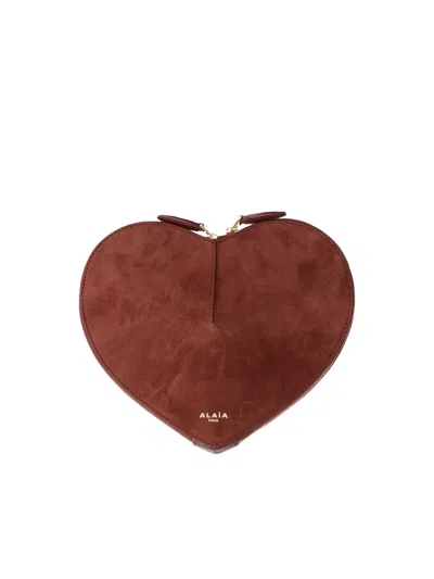Alaïa ' Le Caur' Shoulder Bag In Brown