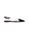 Alaïa Le Cœur Slingback Flats In Black  