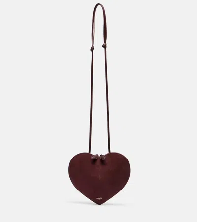 Alaïa Le Caur Suede Shoulder Bag