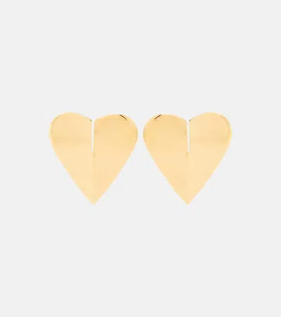 Alaïa Le Caur Torn Earrings In Gold