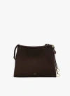 Alaïa Alaia Le Click Brown Nubuck Square Bag