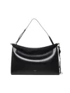 Alaïa Alaia Women Le Click East West Large Leather Shoulder Bag In Black