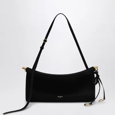ALAÏA ALAIA LE CLICK EAST WEST MEDIUM BAG BLACK IN NUBUCK WOMEN