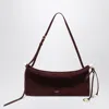 Alaïa Alaia  Le Click East West Medium Bag In Garnet Red Nubuck