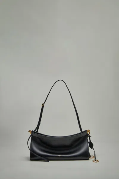 Alaïa Le Click East West Medium Bag In Leather In Black