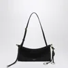 Alaïa Alaia Midnight Blue Suede Small Le Click East West Bag Women