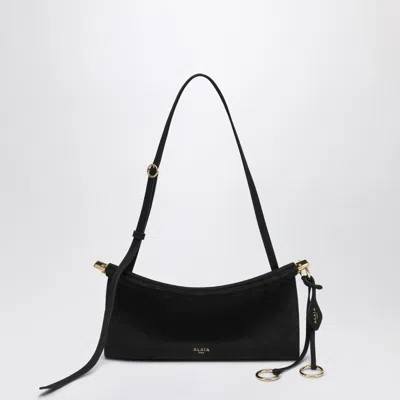 ALAÏA ALAIA  LE CLICK EAST WEST SMALL BLACK NABUK BAG