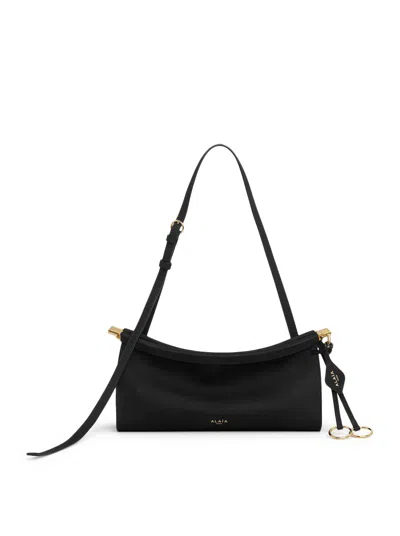 ALAÏA LE CLICK EAST WEST SMALL NUBUCK BAG