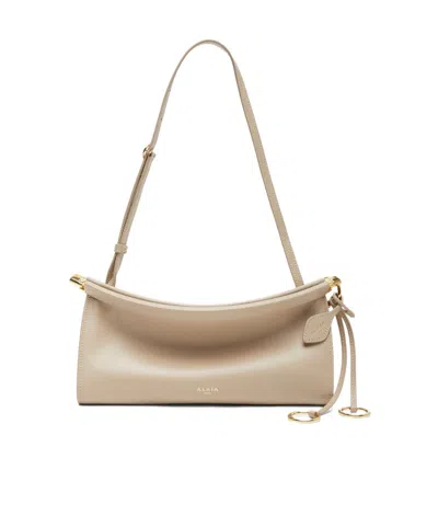 ALAÏA EAST WEST CURVED-FLAP SHOULDER BAG