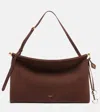 Alaïa Le Click Large Leather Shoulder Bag In Brown