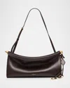 Alaïa Le Click Medium Shoulder Bag In Glossy Leather In Brown