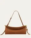 Alaïa Womens Terre D Ombre East West Magnetic-frame Leather Shoulder Bag In 731 Terre D Ombre