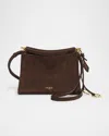 Alaïa Le Click Small Shoulder Bag In Nubuck Leather