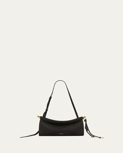 ALAÏA LE CLICK SMALL SHOULDER BAG IN NUBUCK LEATHER