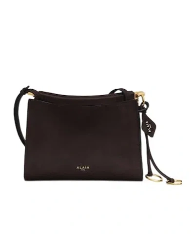 Alaïa Le Click Small Square Bag In Nubuck