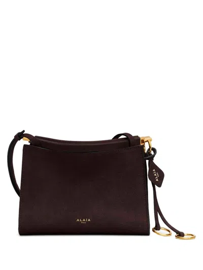 Alaïa Le Click Small Square In Nubuck Bags