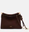 Alaïa Le Click Small Suede Shoulder Bag In Brown
