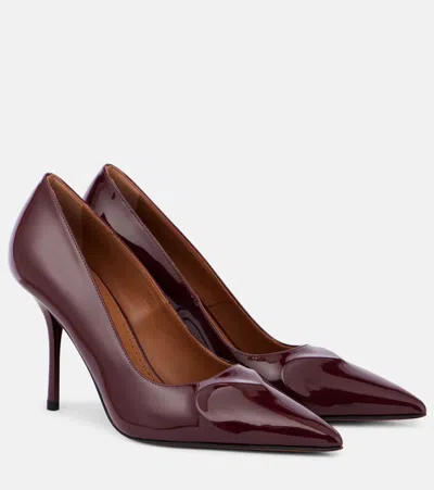 Alaïa Le Coeur 90 Patent Leather Pumps