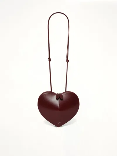 Alaïa Le Coeur Bag In Burgundy