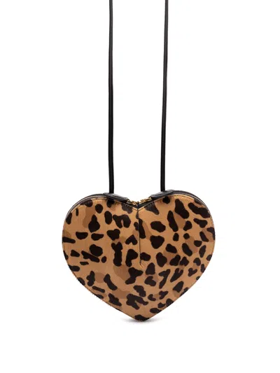 Alaïa `le Coeur` Bag In Leopard Haircalf