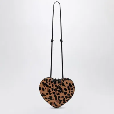 Alaïa Alaia  Le Coeur Bag In Leopard-print Calf Hair
