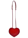 Alaïa Le Coeur Crossbody Bag In Lux Leather In Red