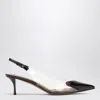 Alaïa Le Coeur Black Patent Leather High Slingback In Black