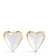 Alaïa Bombe Heart Embellished Earrings In Clear