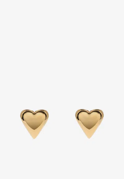 Alaïa Le Coeur Bombé Earrings In Gold