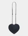 ALAÏA LE COEUR CROSSBODY BAG IN DENIM