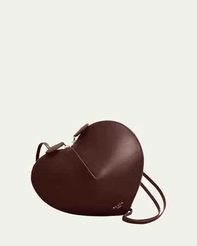 Alaïa Le Coeur Crossbody Bag In Lux Leather