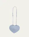 Alaïa Le Coeur Light Blue Leather Crossbody Bag In 517 Bleu Delave